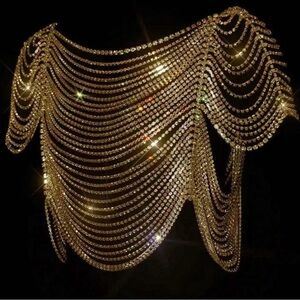 Rhinestone jeweled top